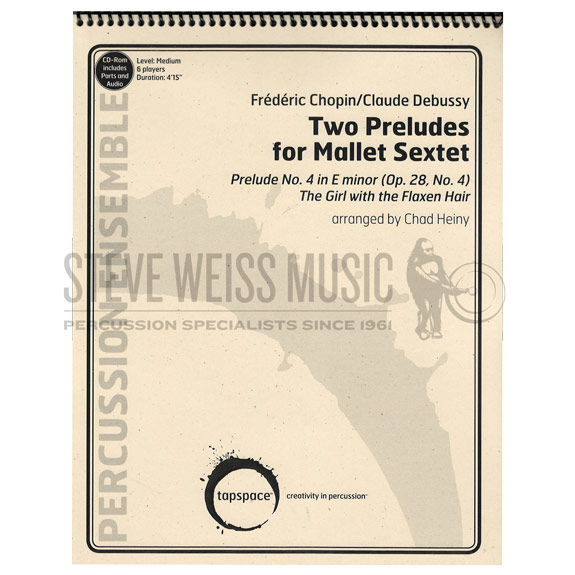 Chopin Debussy - Two Preludes For Mallet Sextet arr. Heiny (SP) - B/2V/C/Cro./2M
