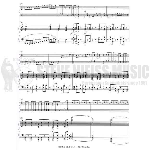 Chung-Concerto for Marimba & Wind Ensemble (Piano reduction) (SP)-M/PN red.