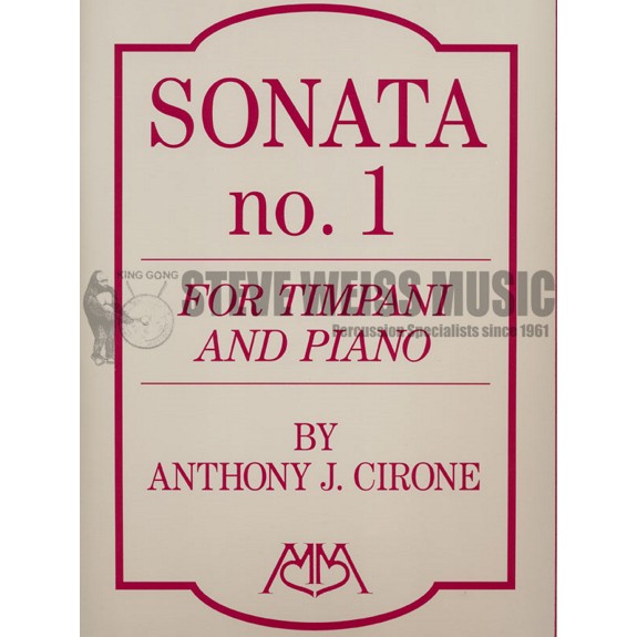 Cirone-Sonata #1 for Timpani and Piano (SP)-4T/P