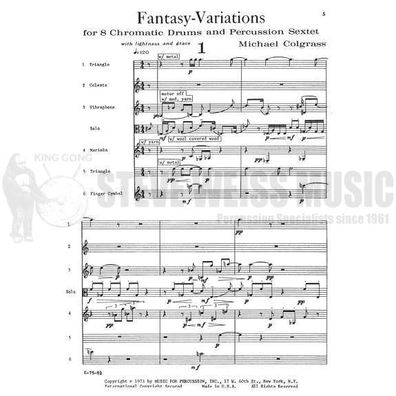 Colgrass-Fantasy-Variations for Eight Chromatic Drums