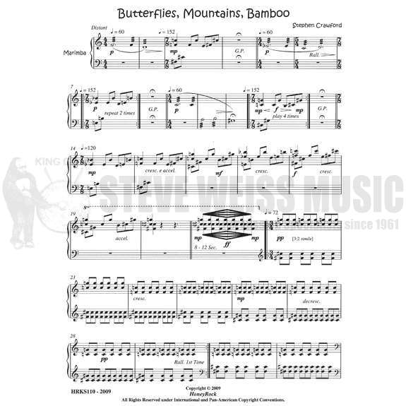 Crawford-Butterflies, Mountains, Bamboo-M