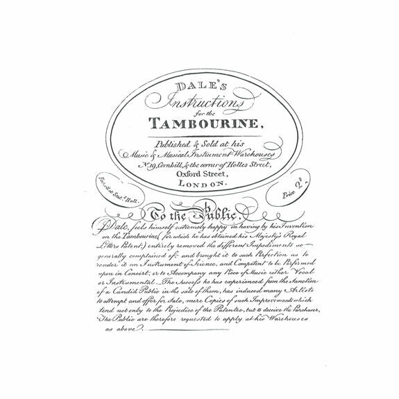 Dale-Dale's Instructions for the Tambourine