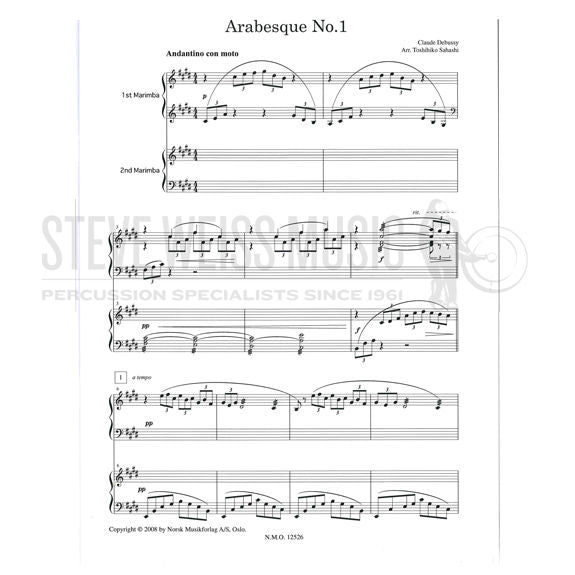 Debussy-Arabesque No. 1 arranged Sahashi (S-n2)-2M