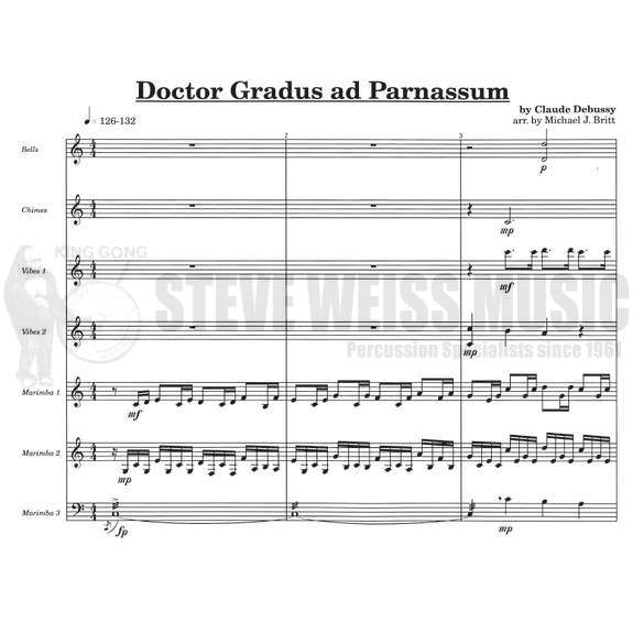 Debussy-Dr. Gradus ad Parnassum arr. Britt (SP)-B/2V/3M