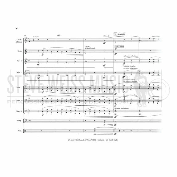 Debussy-La Cathédrale Engloutie arr. Kight (SP)-B/2V/C/Cro./3M/4T/P