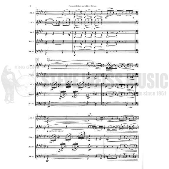 Debussy-Prelude to the Afternoon of a Faun arr. Kovacs (SP)-2V/3M