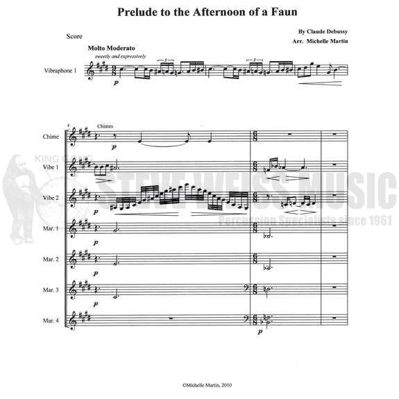 Debussy-Prelude to the Afternoon of a Faun arr. Martin (SP)-B/2V/4M