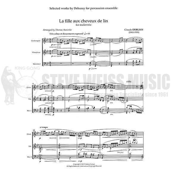 Debussy-Selected Works arr. Aanonlie (SP)-B/V/X/2M/4T