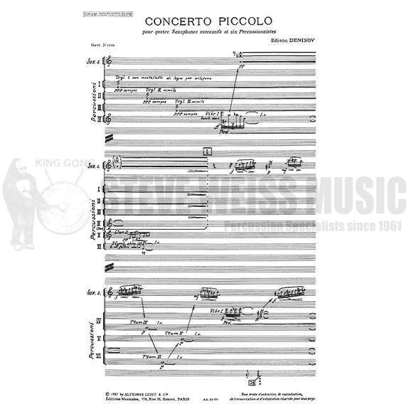 Denisov-Concerto Piccolo (score) OS