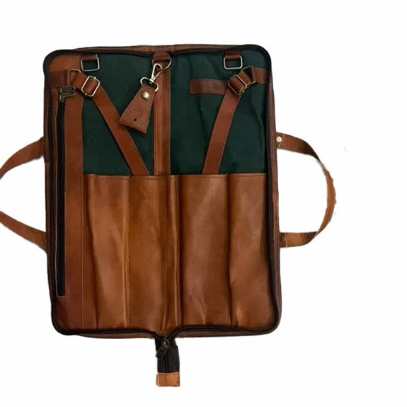 Destroy A Drum Leather Stick Bag - Brown