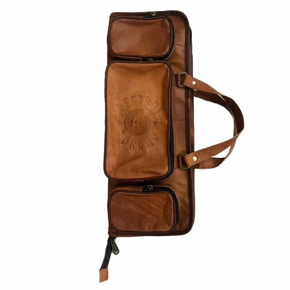 Destroy A Drum Leather Stick Bag - Brown