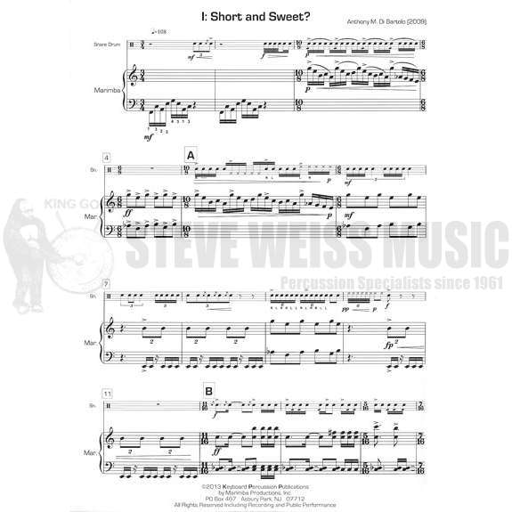 Di Bartolo-Duo for Snare Drum and Marimba (2S)-2M/SD