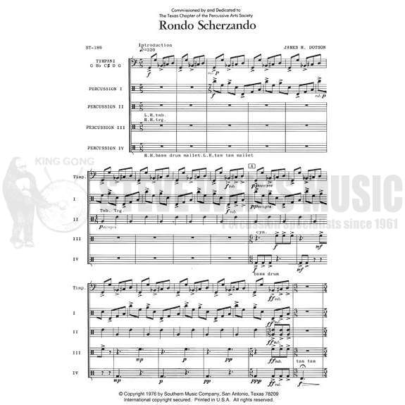 Dotson-Rondo Scherzando(SP)