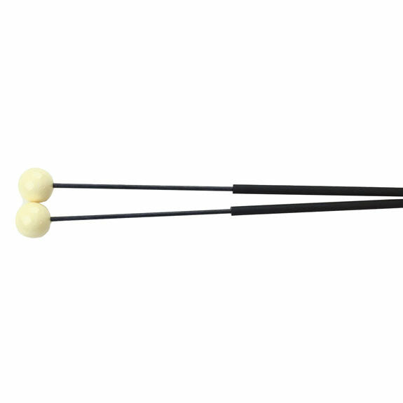 Dragonfly Percussion 1" White Bell Mallet with Fiberglass Handles