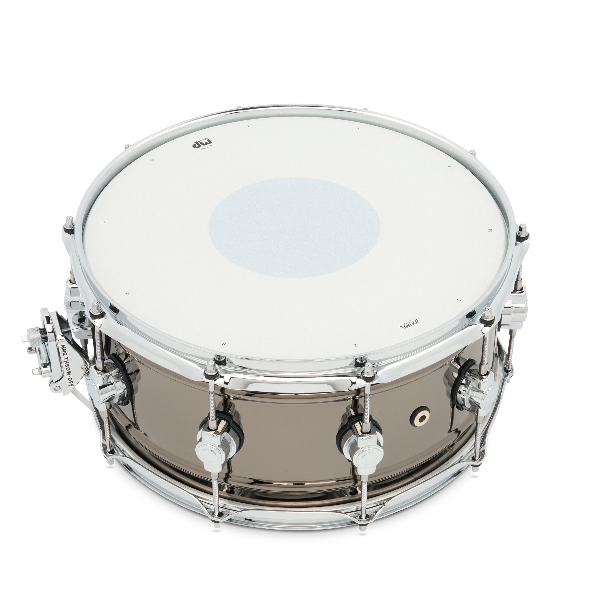 DW Design Series Black Nickel Over Brass Snare Drum - 14x6.5 - Image 4
