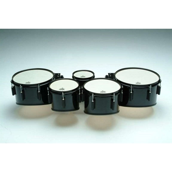 Dynasty Custom Elite Marching Tenors - 6/6/8/10/12/13 Black w/ Chrome HW