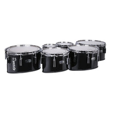 Dynasty Custom Elite Marching Tenors - 6/8/10/12/13 Black w/ Chrome HW MT-68023W-B