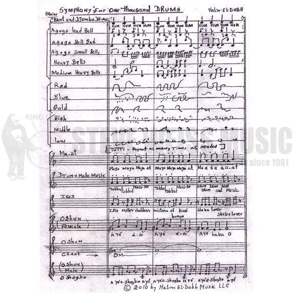 El-Dabh-Symphony for One Thousand Drums (Score only)-P