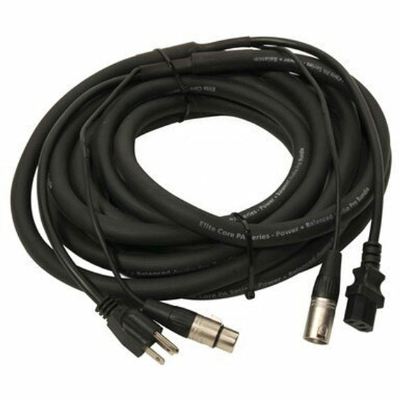25' - Elite Core Powered Speaker Cable XLR+AC
