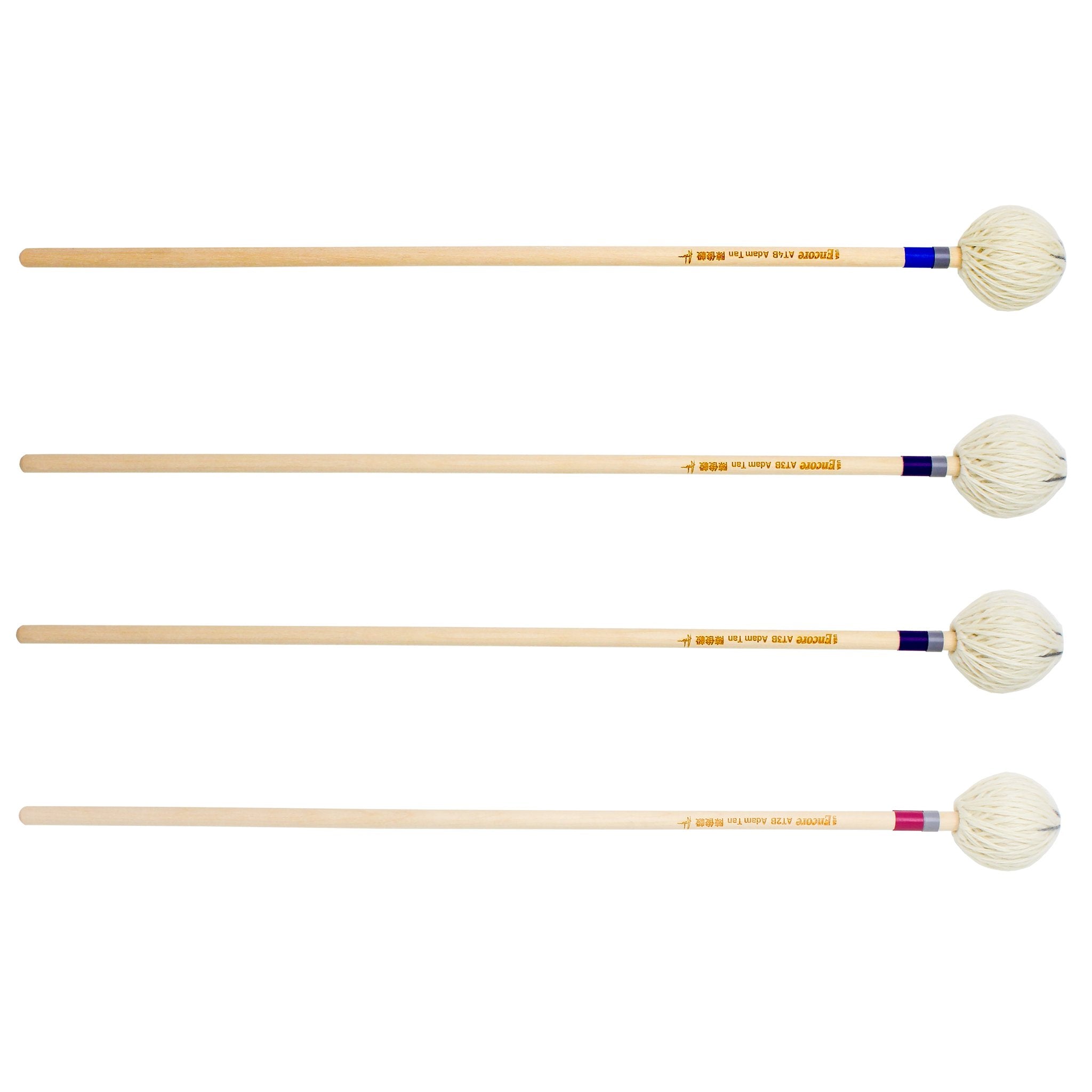 Encore Adam Tan Marimba Mallets - Graduated Set Birch