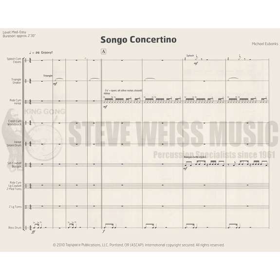 Eubanks-Songo Concertino (SP)-P