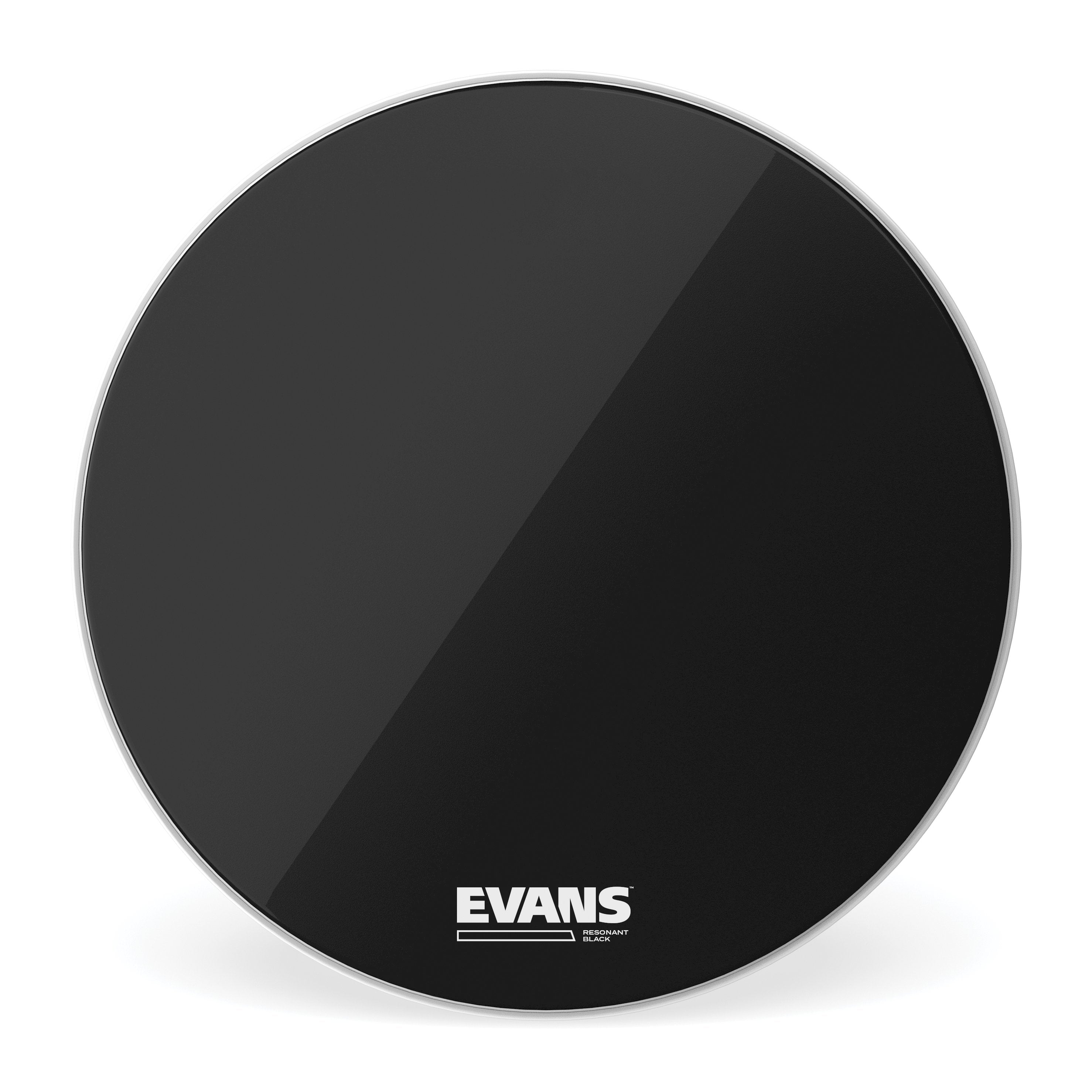 Evans Black Resonant Bass Drumhead - 20" - Image 1