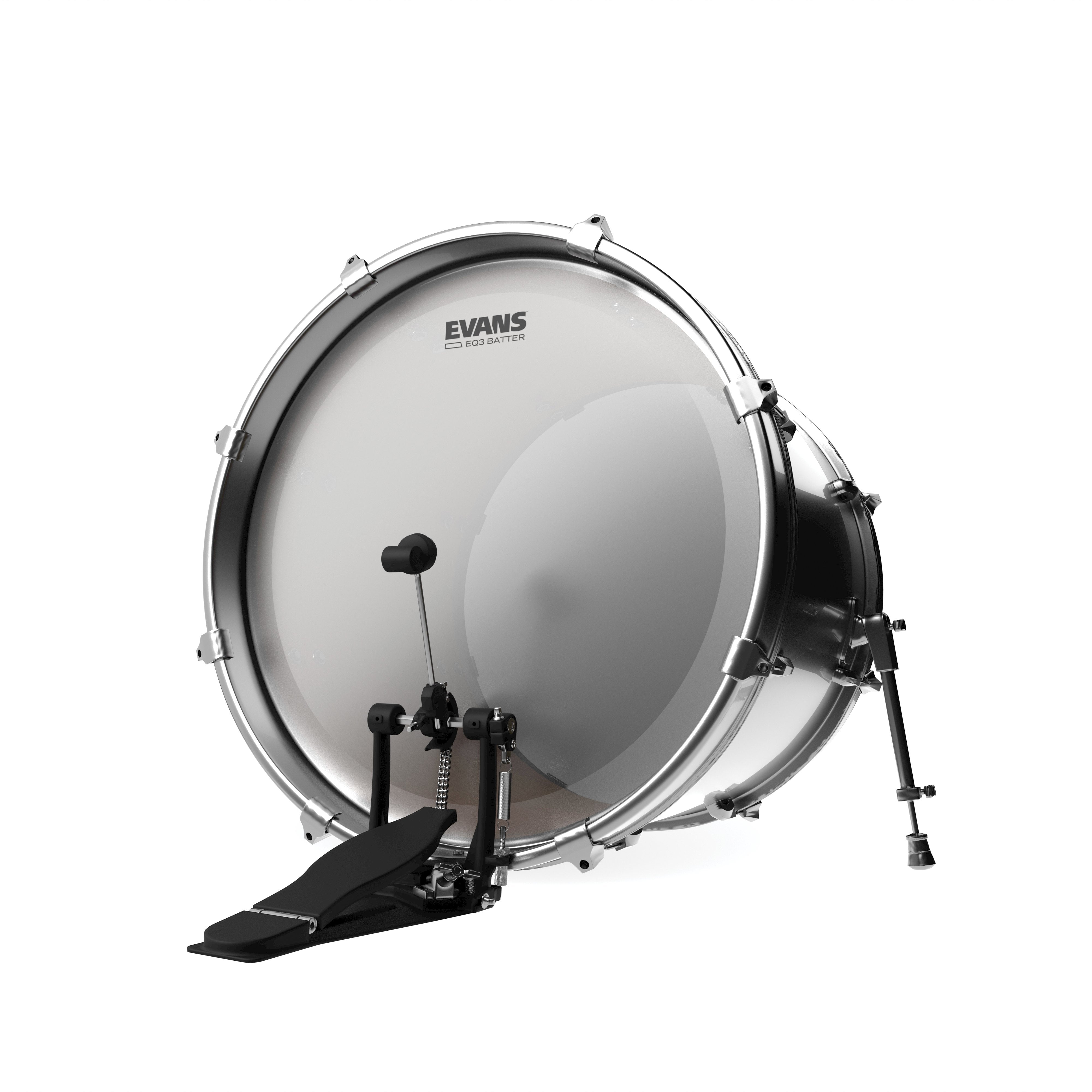 Evans EQ3 Frosted Bass Drumhead - 22" - Image 3
