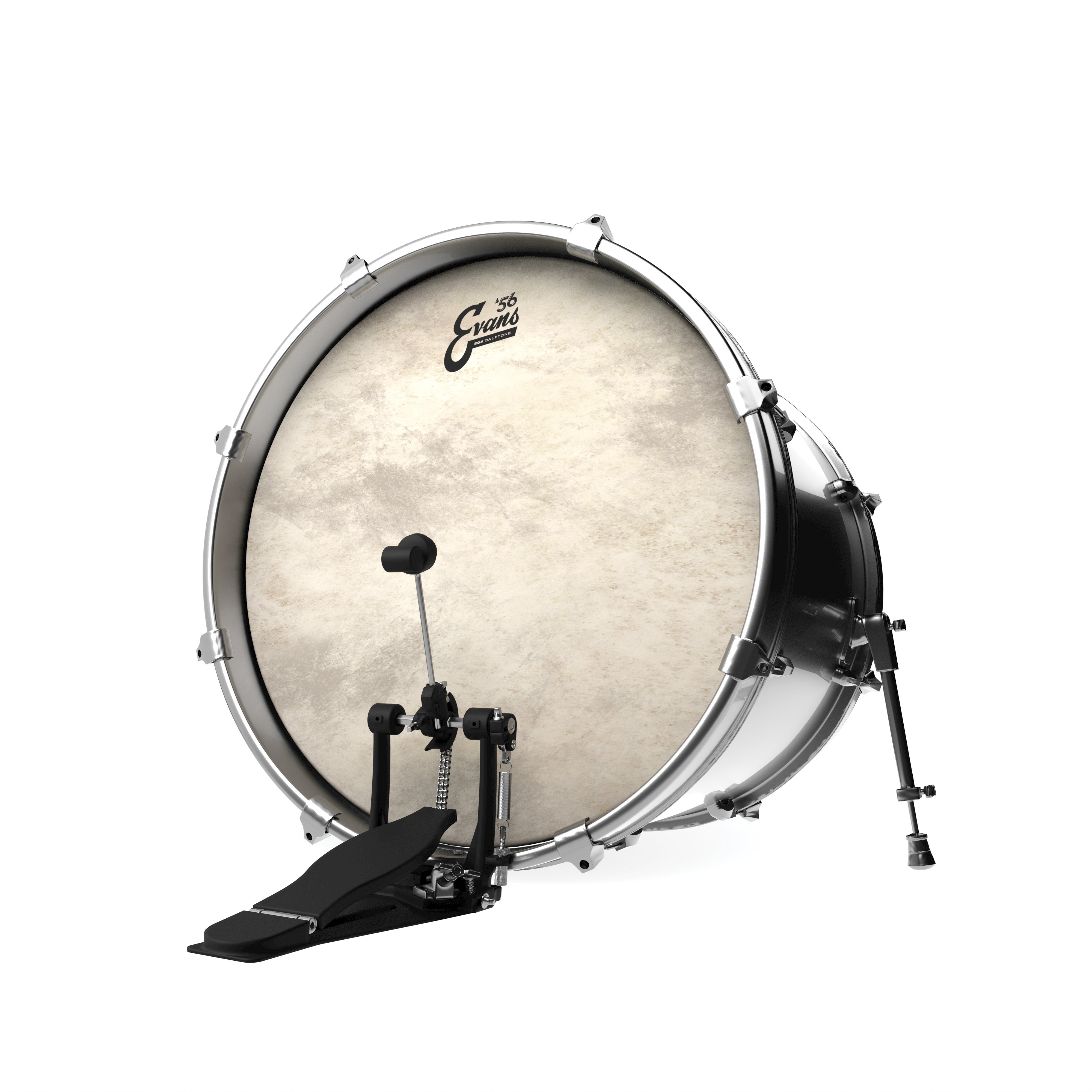 Evans EQ4 Calftone Batter Bass Drumhead - 20" - Image 3