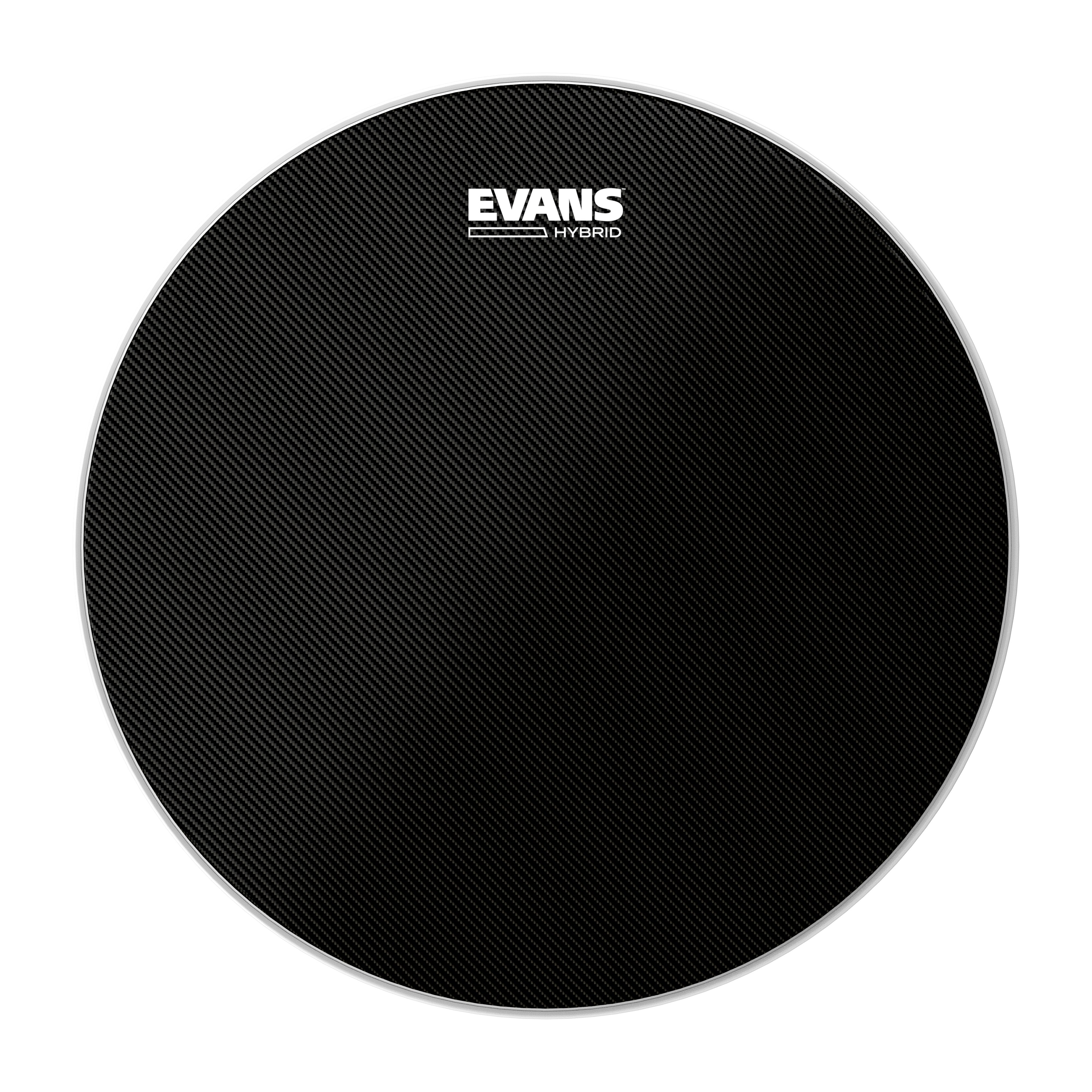 Evans Hybrid Black Marching Snare Drumhead - 14" - Image 1