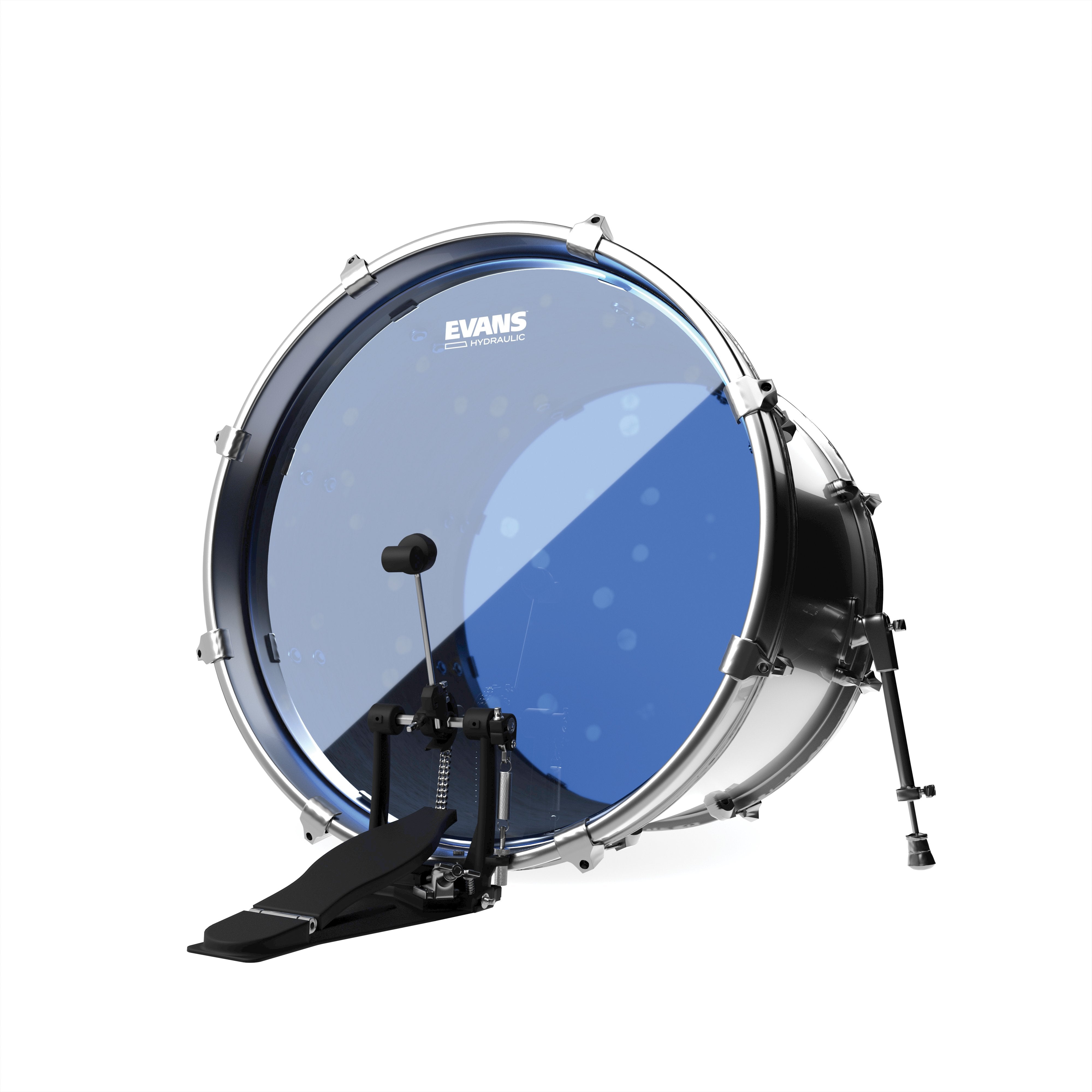 Evans Hydraulic Blue Bass Drumhead - 20" - Image 3