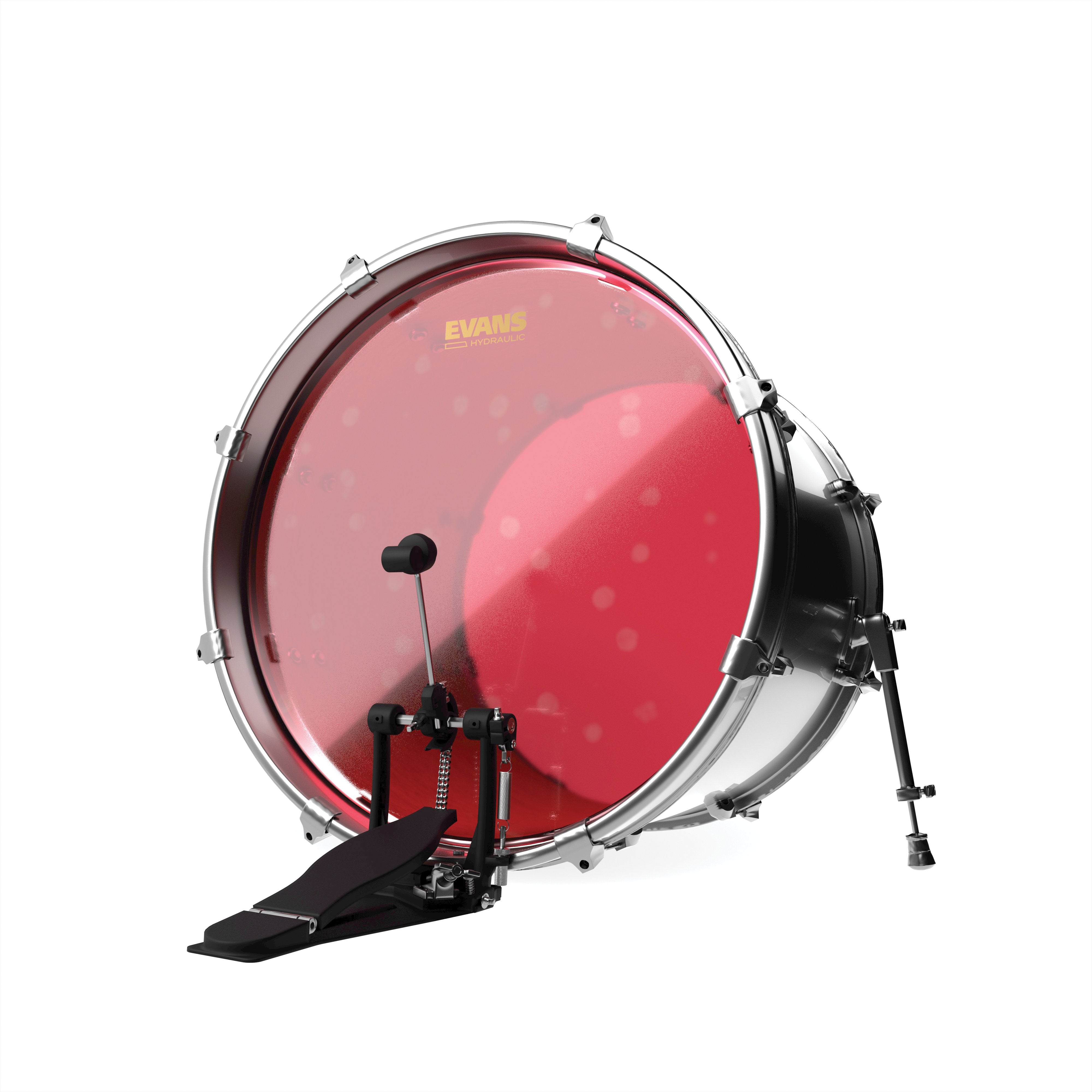 Evans Hydraulic Red Bass Drumhead - 20" - Image 3