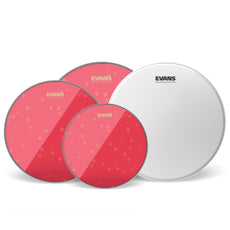 Evans Hydraulic Red Drumhead Pro Pack - Fusion - 10"/12"/14" - 14" UV1 Coated - Image 1