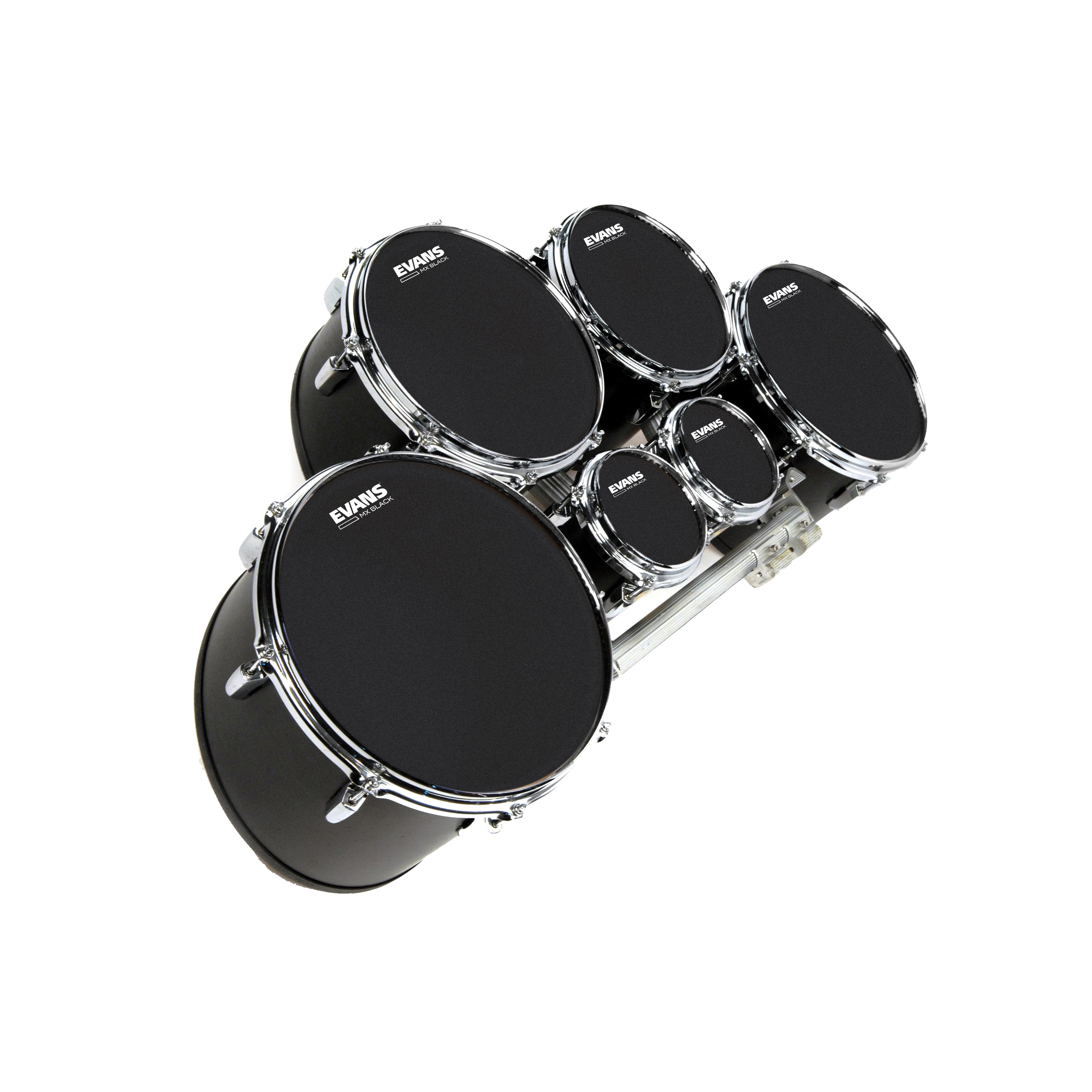 Evans MX Black Marching Tenor Drumhead - 8" - Image 3