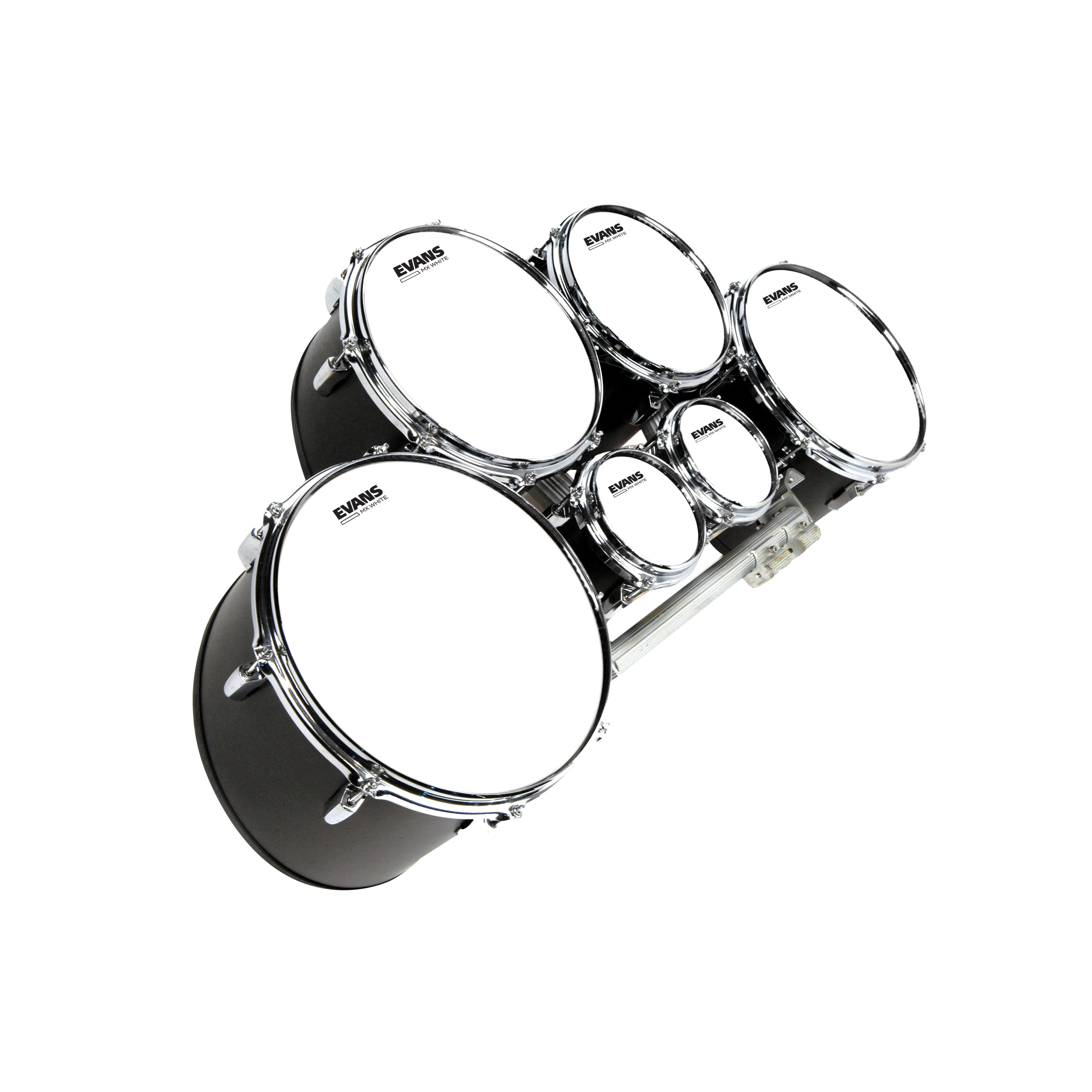 Evans MX White Marching Tenor Drumhead - 6" - Image 3