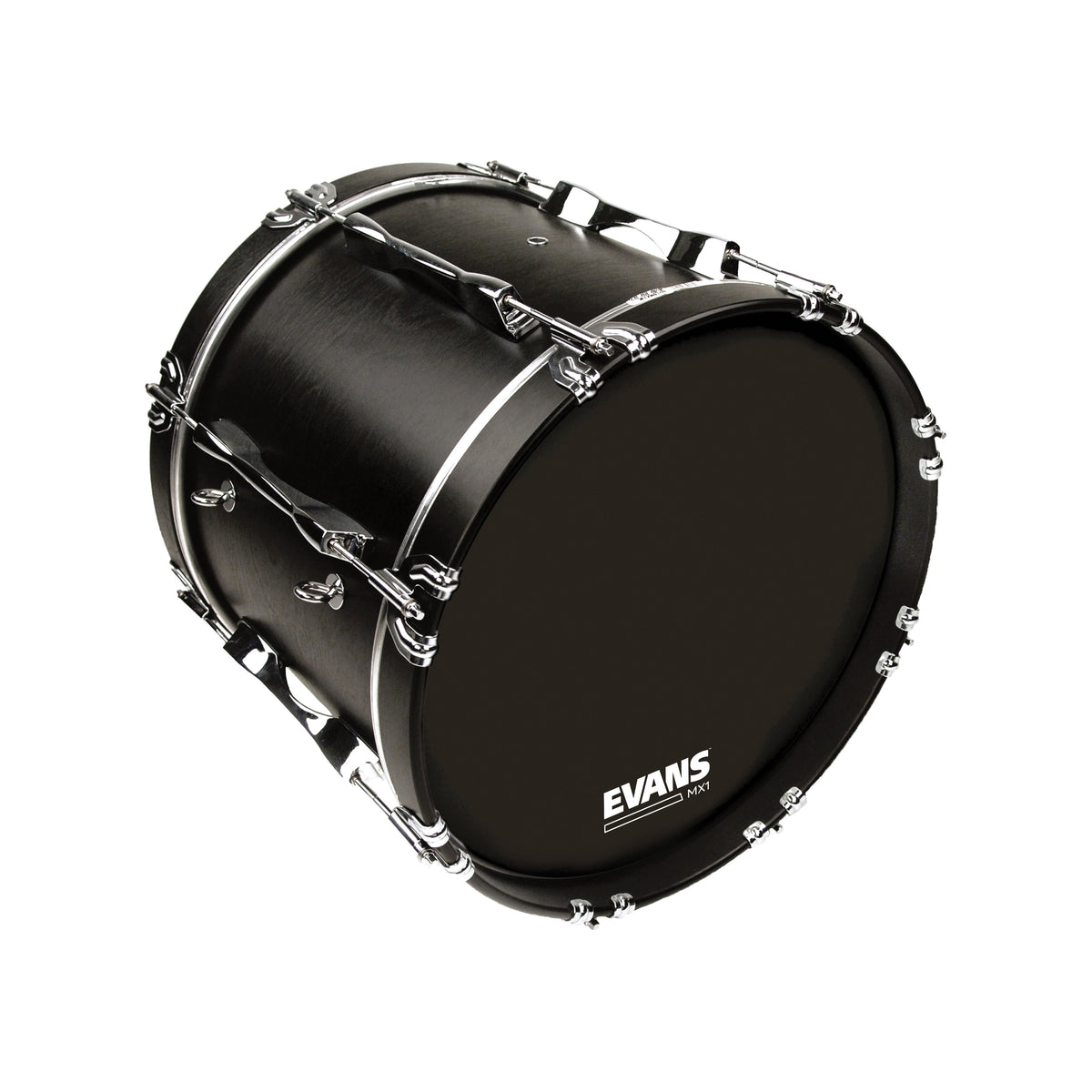 Evans MX1 Black Marching Bass Drumhead - 20" - Image 3