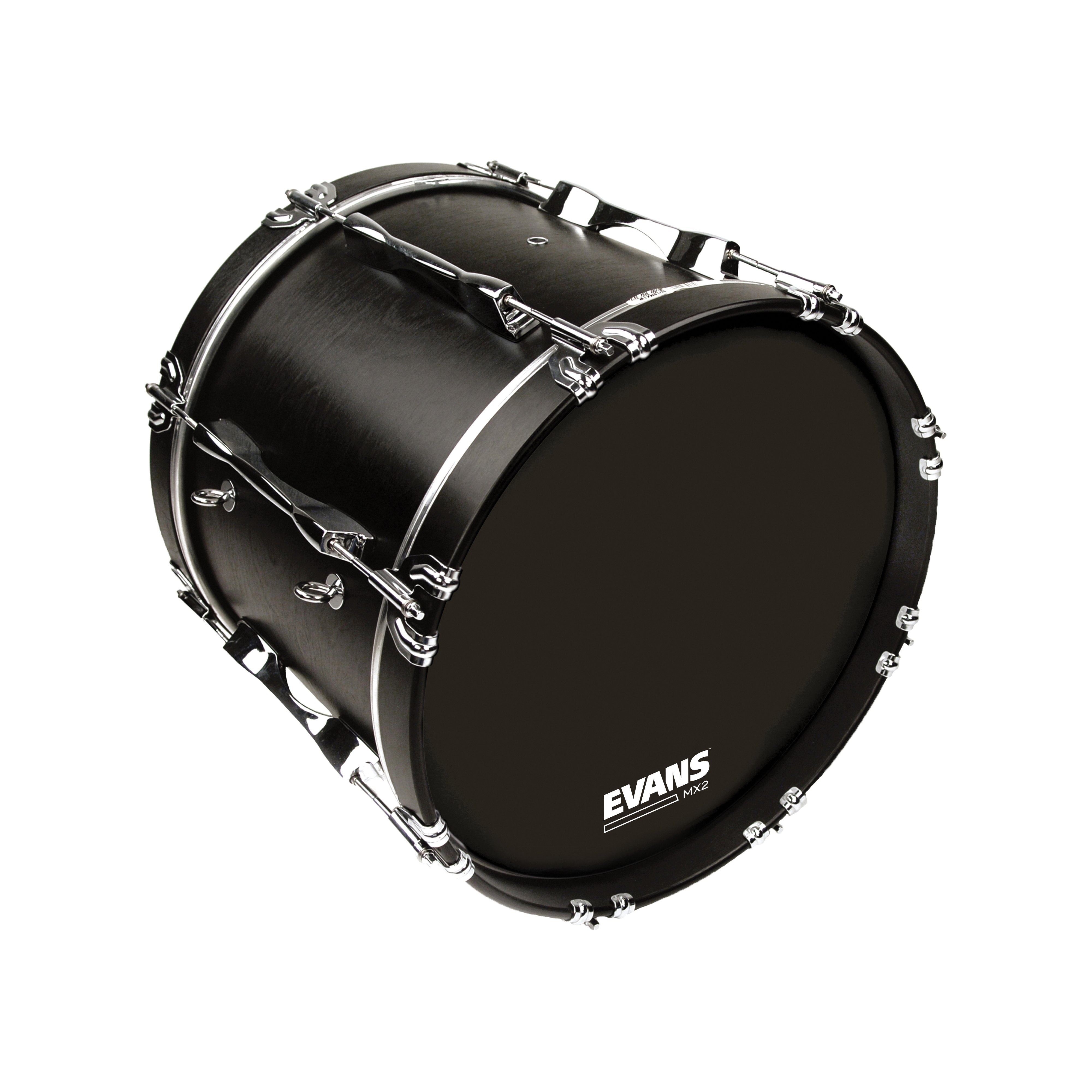 Evans MX2 Black Marching Bass Drumhead - 20" - Image 3