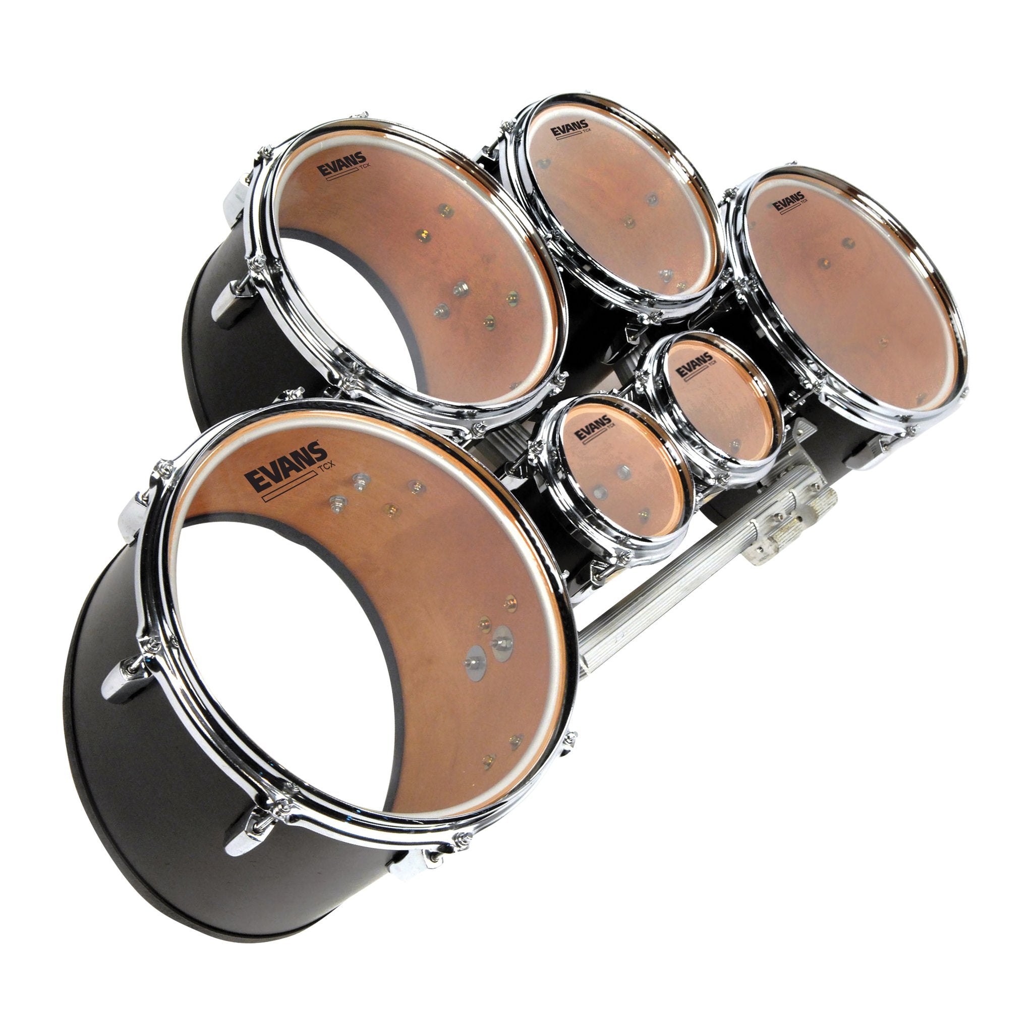 Evans TCX Clear Tenor Head Pack - 6,8,10,12,13