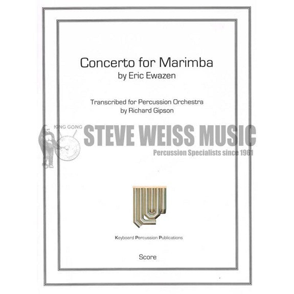Ewazen-Concerto for Marimba PERC ENS VERSION (SP)- Solo M/B/2V/5M