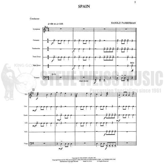 Farberman-Level I-Percussion Ensemble Collection(SP)