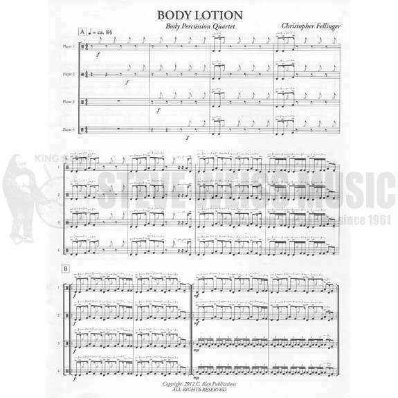 Fellinger-Body Lotion (SP)-Body percussion