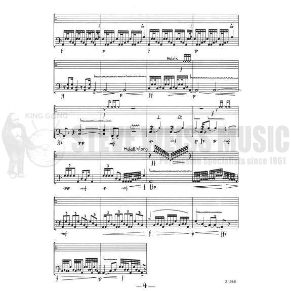 Fink, S.-Motion Pictures for Percussion and Tape (S)