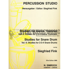 Fink-Studies for Snare Drum Vol 6 : 2-3-4 Snare Drums