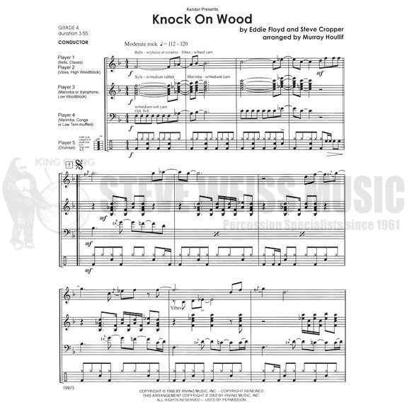 Floyd/Cropper-Knock On Wood arr. Houllif (SP)-B/V/X or M/M/P