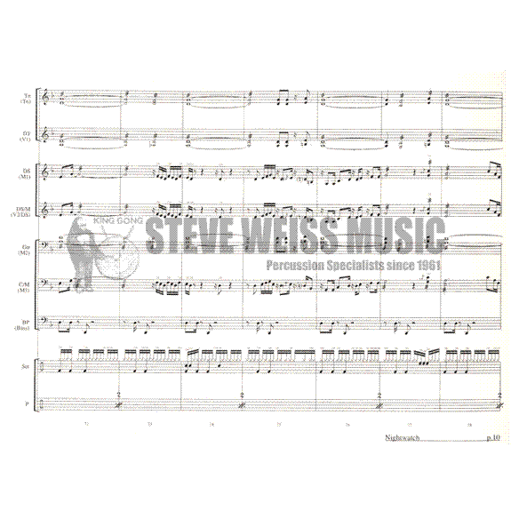 Ford-Night Watch (SP)-2V/3M/steel drs./P/BG or steel band