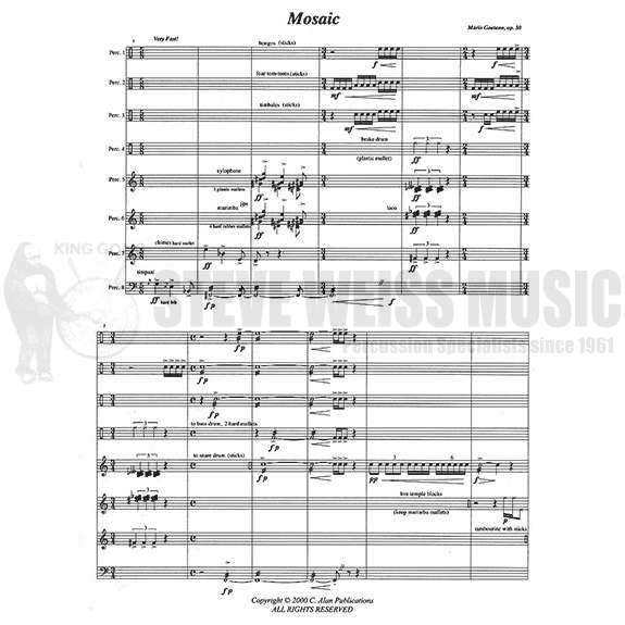 Gaetano-Mosaic Op. 30 (SP)-B/V/C/Cro./X/M/4T/P