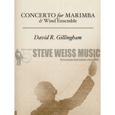 Gillingham-Concerto No. 2 for Marimba/Wind Ens. (COMPLETE SET- SCORE/SOLO PART/BAND PARTS)-M/Wind ens. OS