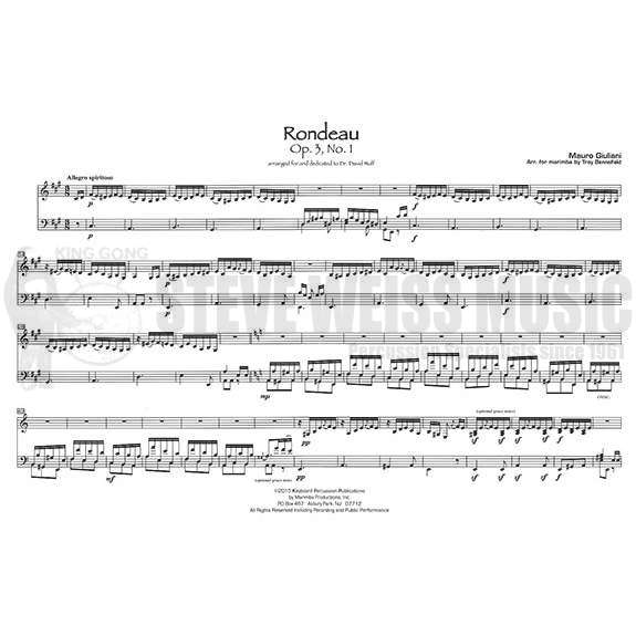 Giuliani-Four Rondeaux for Marimba arr. Bennefield-M OS
