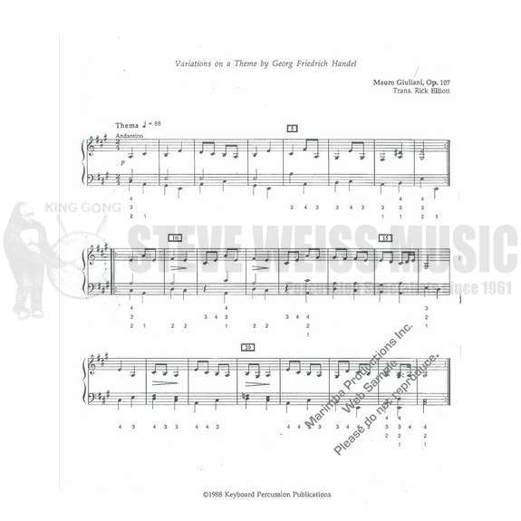 Giuliani-Variations on a Theme by George Frederic Handel trans. Elliott-M