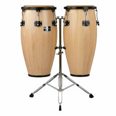 Gon Bops Fiesta Series Conga Set Natural Finish with Stand