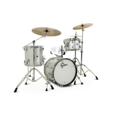Gretsch Brooklyn 3-piece Drum Set Shell Pack - 18" Bass Drum - Silver Sparkle GBKT-J483-012